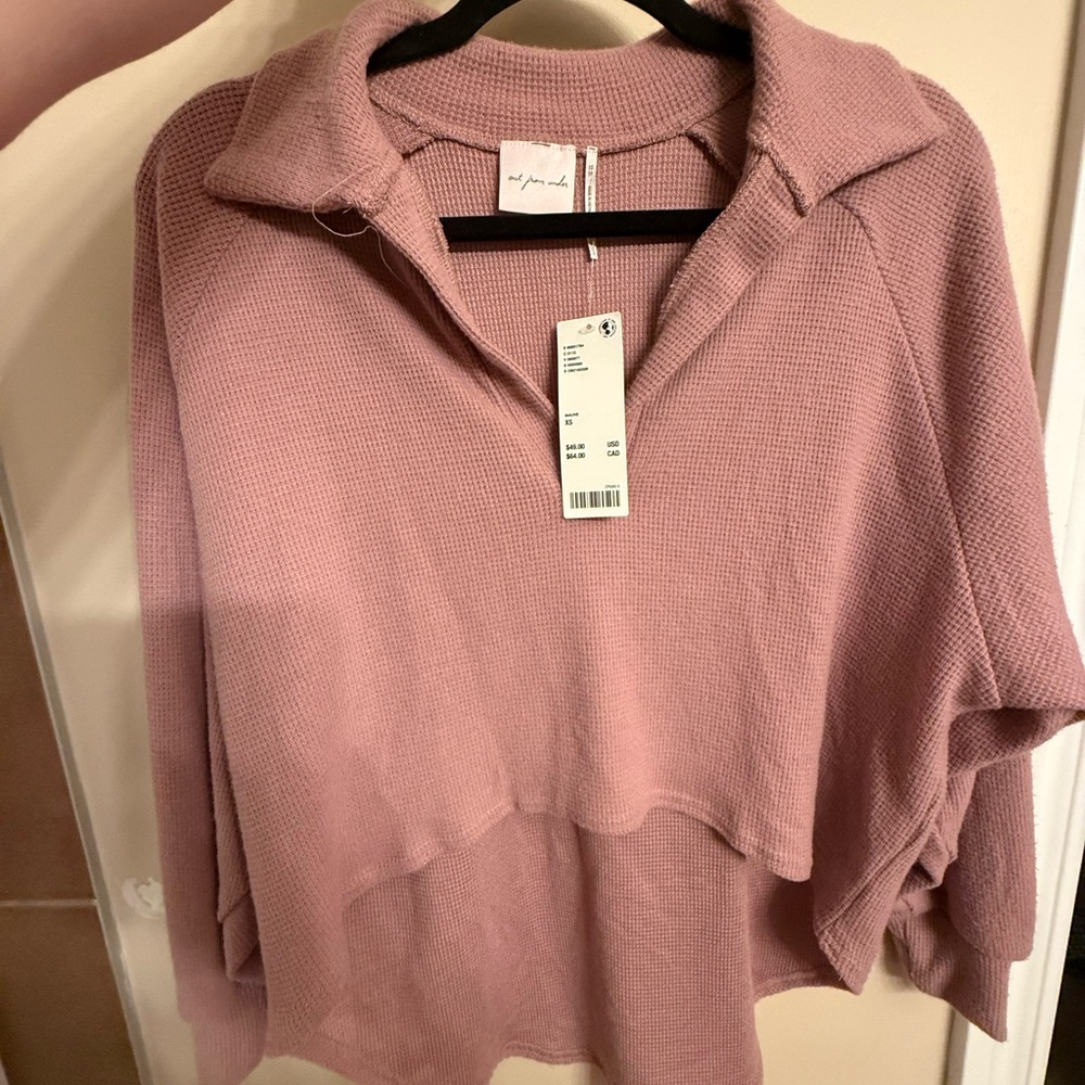 Urban Outfitters Pink Turtleneck Sweater Relaxed Fit
